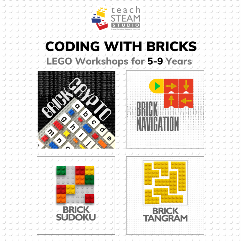 Coding with Bricks 4 in 1 Courses for Students TeachSTEAM